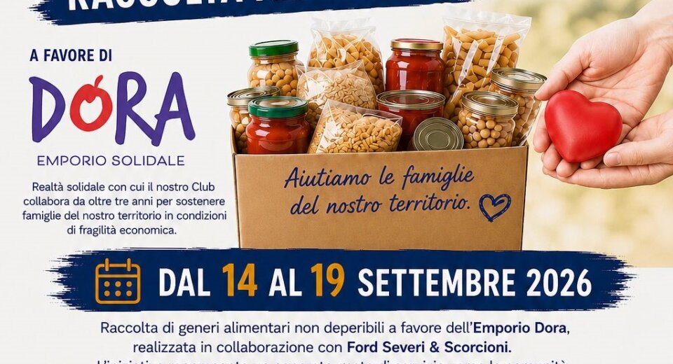 Raccolta Alimentare a favore di DORIA Emporio Solidale